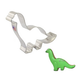 Long neck Brontosaurus dinosaur cookie cutter