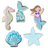 5pc Mermaid Cookie Cutter Set, Ocean and Beach, Ann Clark