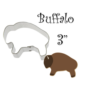 Buffalo Cookie Cutter, 3 inches, Farm Animals Bison Shape, Foose