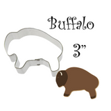 Buffalo Cookie Cutter, 3 inches, Farm Animals Bison Shape, Foose