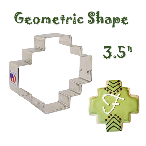 Geometric Shape Cookie Cutter, Inca or Mayan Shape, Ann Clark