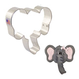 Elephant Face shaped cookie cutter