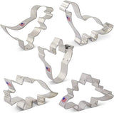 5pc Dinosaur Cookie Cutter Set, Long Neck and Dino Tracks, FREE SHiPPiNG Ann Clark