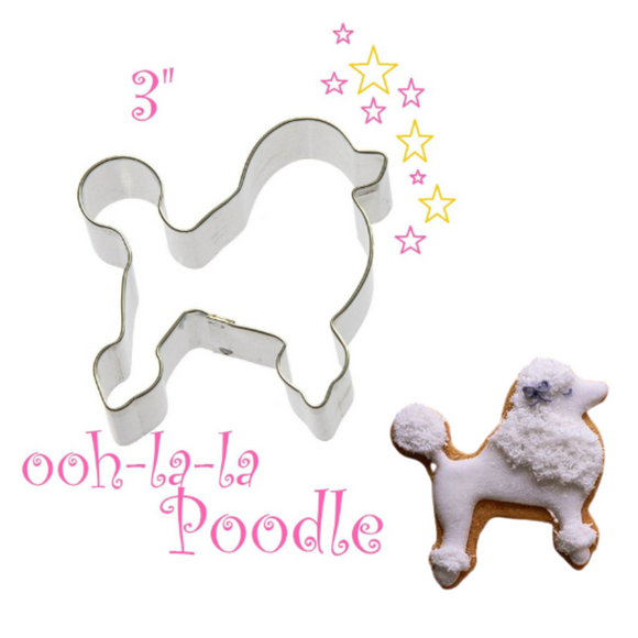 Foose Poodle Cookie Cutter, Make Cute Pink Poodle Cookies