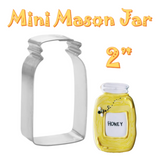 Mini Mason Jar Cookie Cutter, Vintage Ball Jar Shape, Foose