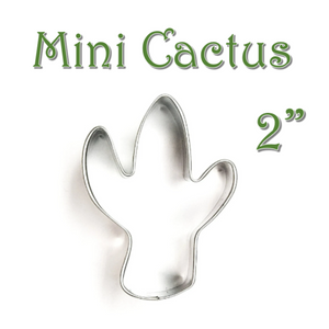 Mini Cactus Cookie Cutter, Desert Wild West Pastry Fondant Cutter