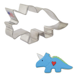 Triceratops dinosaur cookie cutter