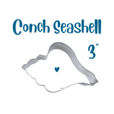 Conch Seashell Cookie Cutter, Beach Ocean Cookie Cutters, Made in the USA