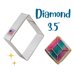 Diamond Cookie Cutter, Jewel or Geometric Shapes, Ann Clark