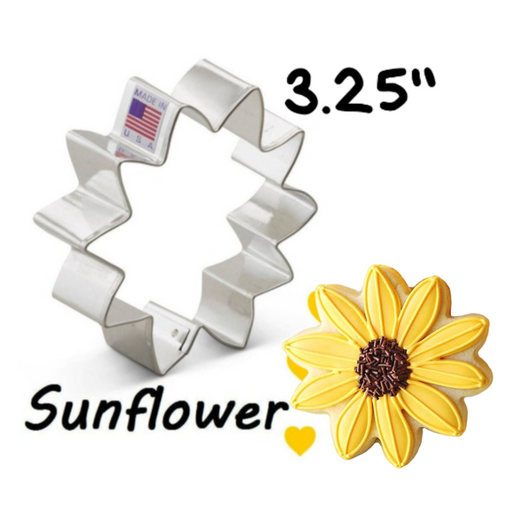 Sunflower Cookie Cutter, Summer Garden Flower Shape, Ann Clark