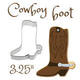 Cowboy Boot Cookie Cutter, 3,25 inches, Western Themed, Foose