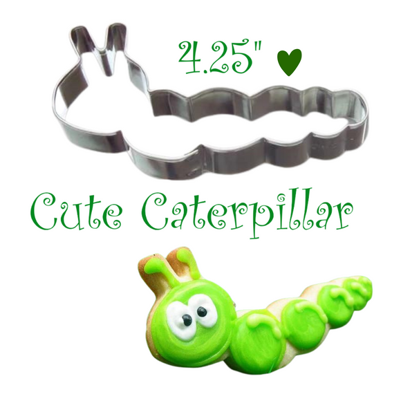 Large Caterpillar Cookie Cutter, Foose Bookworm Cookies