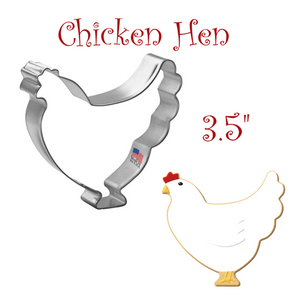 Foose Chicken Hen Cookie Cutter, Farm Animals Shape