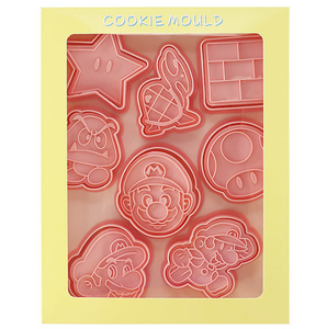 8pc Super Mario Bros Cookie Cutter and Stamps Set