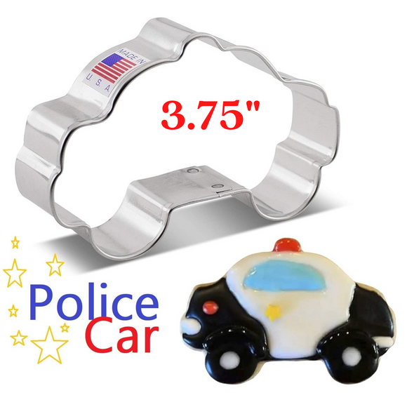 Police Car Cookie Cutter, Law Enforcement Shapes, Ann Clark