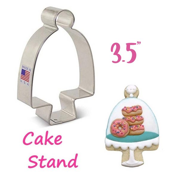 Whimsical Tall Cake Stand Cookie Cutter, Ann Clark Discontinued Shapes