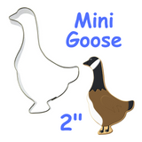 MiNi Goose Cookie Cutter, 12 Days of Christmas Shapes, Foose Goose