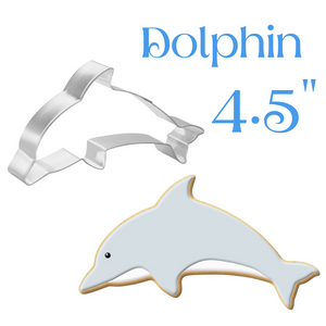 Dolphin Cookie Cutter, 4.5 inches, Ocean and Beach Animal, Foose Made in the USA