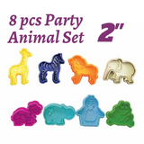 8 pcs set Party Animal Cookie Cutters