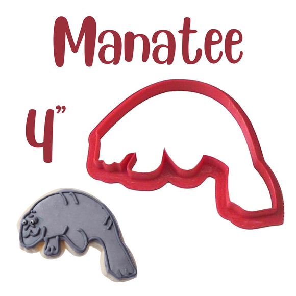 Manatee Cookie Cutter, Ocean and Beach Animal, made in the USA