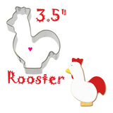 Rooster Cookie Cutter, Farm Animals, Foose