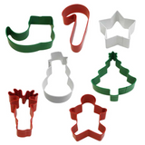 Christmas Cookie Cutters Color Coated Set, Christmas Baking