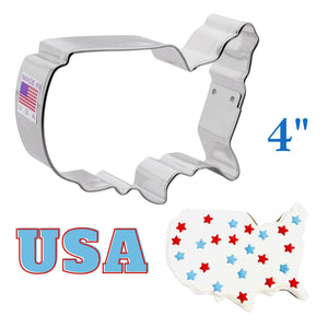 United States Cookie Cutter, America Map, USA Patriotic Ann Clark