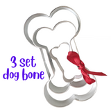 3pc Dog Bone Cookie Cutter Set, Make Pet Treats