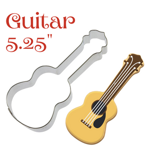 Guitar Cookie Cutter 5.25", Made in the USA