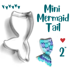 MiNi Mermaid Tail Cookie Cutter, Ocean and Beach