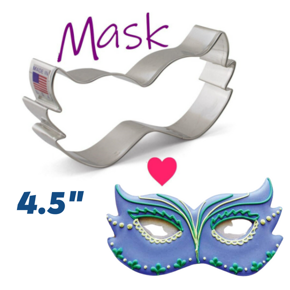 Mask Cookie Cutter, Ladies Costume, Ann Clark Mardi Gras