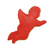 Flying Cupid Cookie Cutter, 4.5" Color Coated Steel Cutters, Valentine's Day Wedding and Love