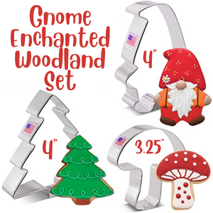 3pc Gnome Enchanted Woodland Set, Made in USA