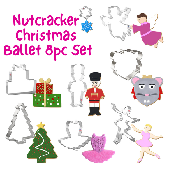 8 Pc Nutcracker Christmas Ballet Cookie Cutter