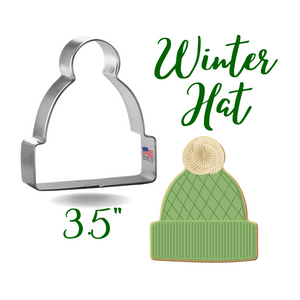 Winter Hat Cookie Cutter, 3.5 inches, Holiday Cookie Baking