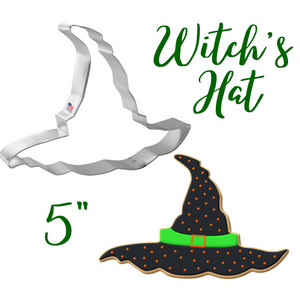 Large Witch's Hat Cookie Cutter, 5 inches, Halloween Baking, Made in the USA