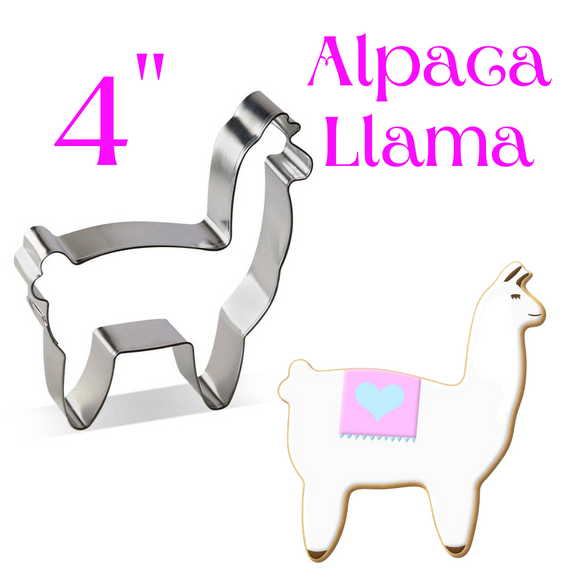 Alpaca/Llama Cookie Cutter, 4 inches, Farm Animal, Foose Brand