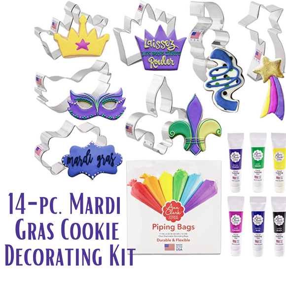 Mardi Gras Cookie Decorating Kit