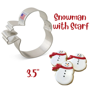 Snowman with Scarf Cookie Cutter, Ann Clark