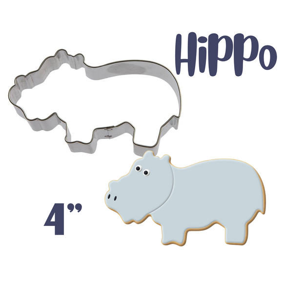 Hippo Cookie Cutter, Animal Shape, Foose