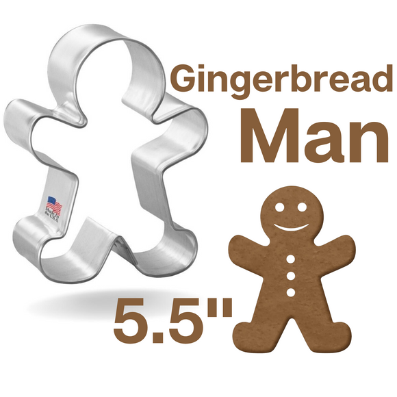 Gingerbread Man Cookie Cutter, 5.5