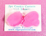 My Melody Cookie Cutters and Stamper Set, Kawaii Pink Cutters with Stamp and Recipe