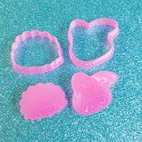 My Melody Cookie Cutters and Stamper Set, Kawaii Pink Cutters with Stamp and Recipe