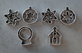 6pc Christmas Cookie Cutter Set, Holiday Cookie Cutters 