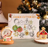 6pc Christmas Cookie Cutter Set, Holiday Cookie Cutters 