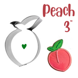 Peach Fruit Cookie Cutter, Made in the USA