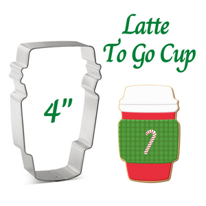 Latte To Go Cup Cookie Cutter