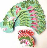 Complete 24pc Tropical Flamingo and Pineapple Cupcake Wrappers and Picks