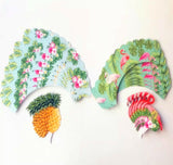 Complete 24pc Tropical Flamingo and Pineapple Cupcake Wrappers and Picks