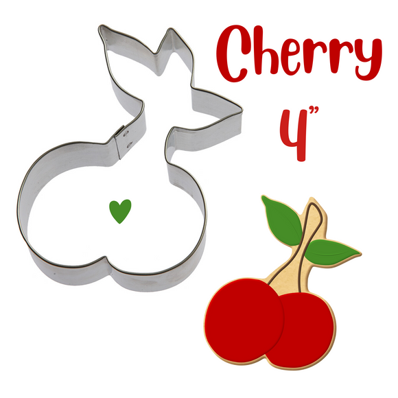 Cherry Cookie Cutter, Cherries Fruit Cookie Shapes by Foose